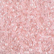 Miyuki delica Perlen 10/0 - Lined crystal pale salmon DBM-234